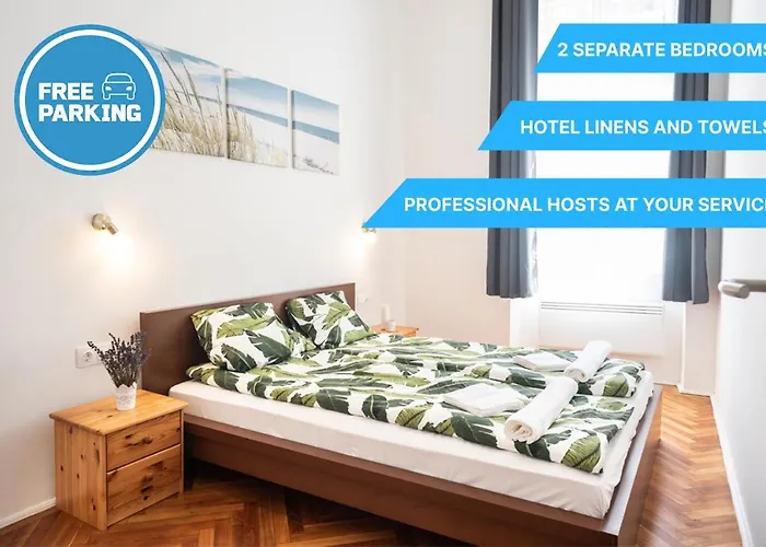 Free Parking - Dob50 Spacious Apartment - 2 Separate Bedroom, 5 People, Ac, Wifi